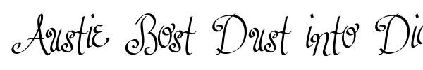 Austie Bost Dust into Diamonds font preview